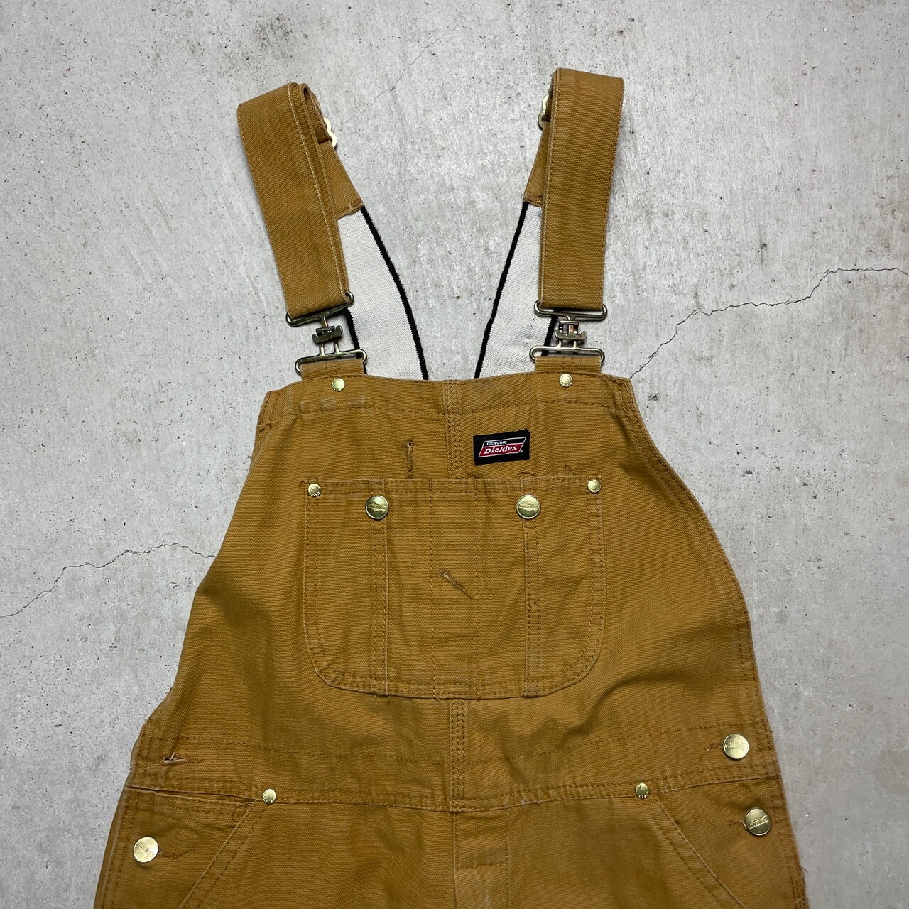 Dickies ディッキーズ ダック地 オーバーオール メンズW34 古着 