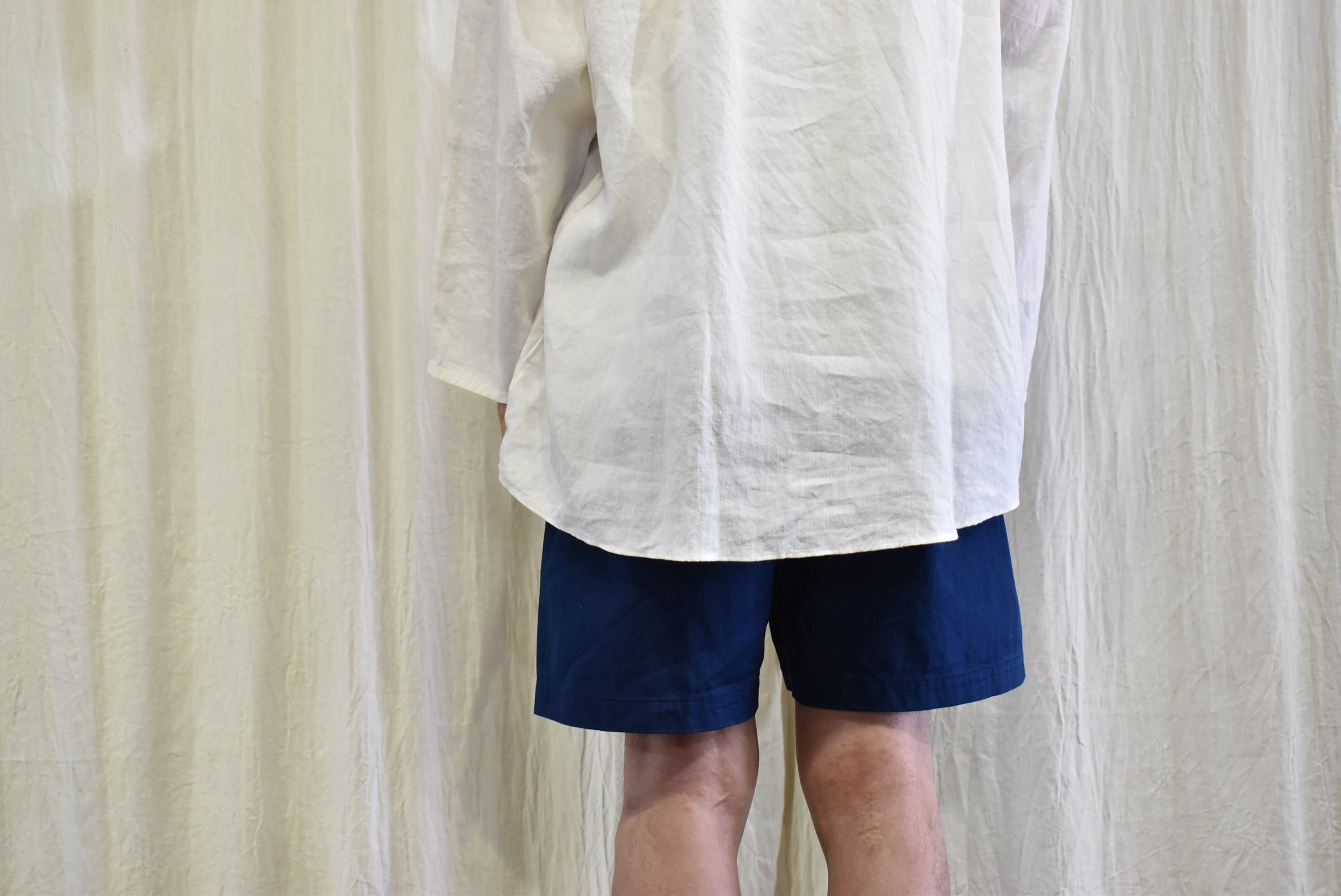 aulico COTTON SHORT PANTS NAVY | rasikufuku