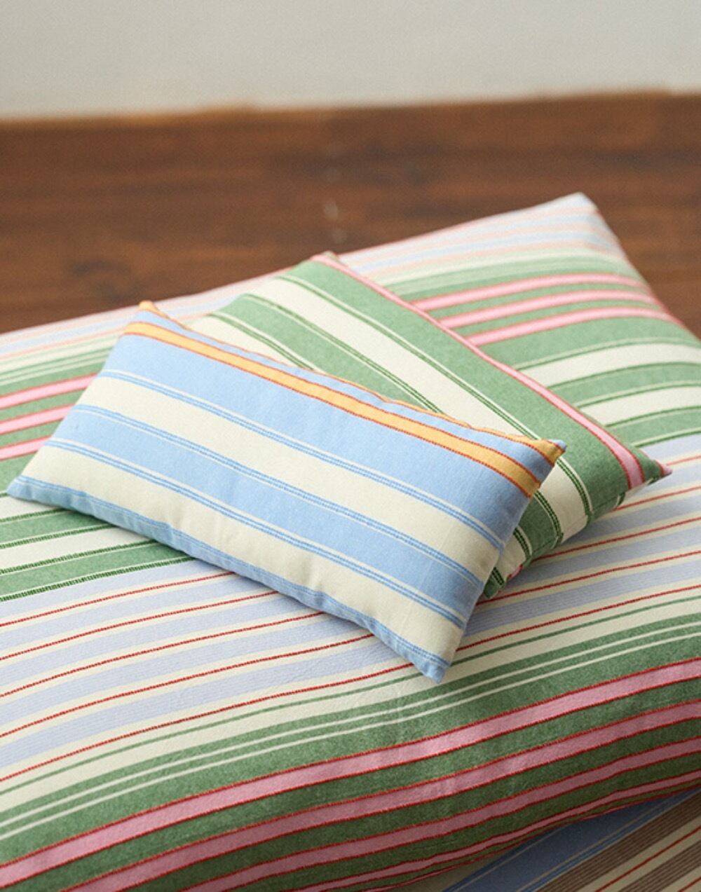 予約【noutti】POPPY STRIPE PILLOW（2color）