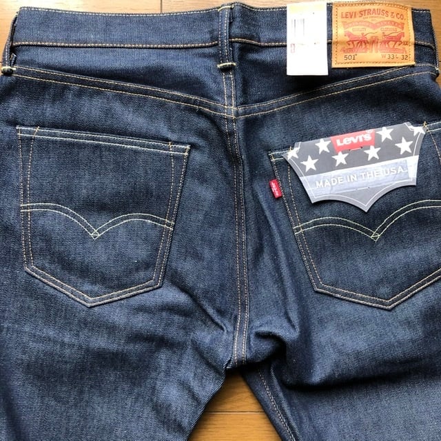 NOS(デッド品) Levi's 501 米国製 ホワイトオーク リジット W33