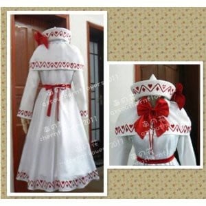 K454 東方project 東方花映塚風○ リリーホワイト風 コスプレ衣装