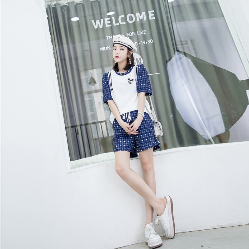 サマールーズTシャツ ショーツ カジュアル 大きめサイズ 夏物 ブルマー ミックスインファッション11358790860