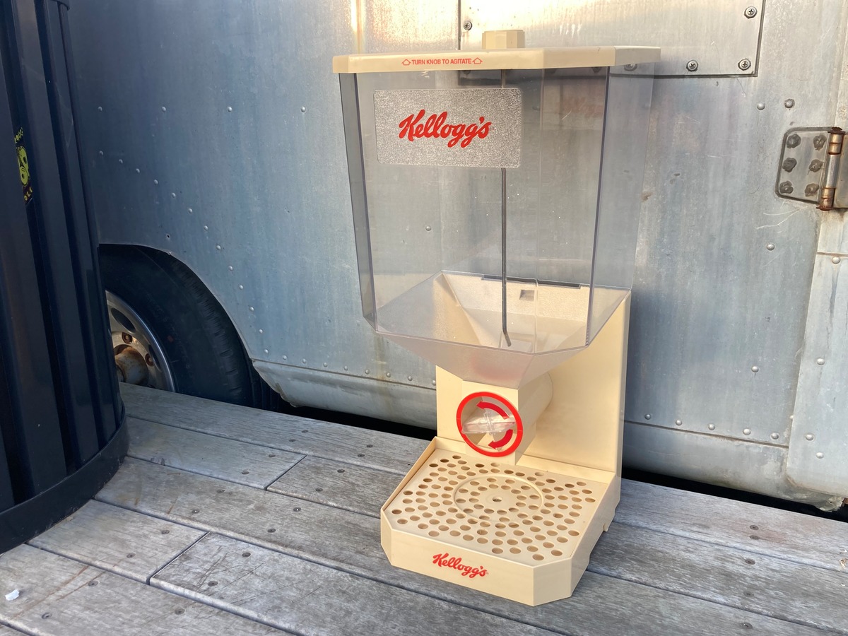 80s Kellogg's store display cereal dispenser CEREAL