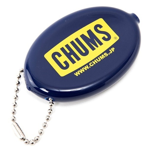 CHUMS チャムス ロゴ クイコイン ウィズ ボールチェーン コインケース Navy