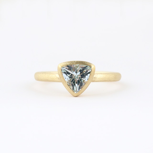 Naturel aquamarine ring