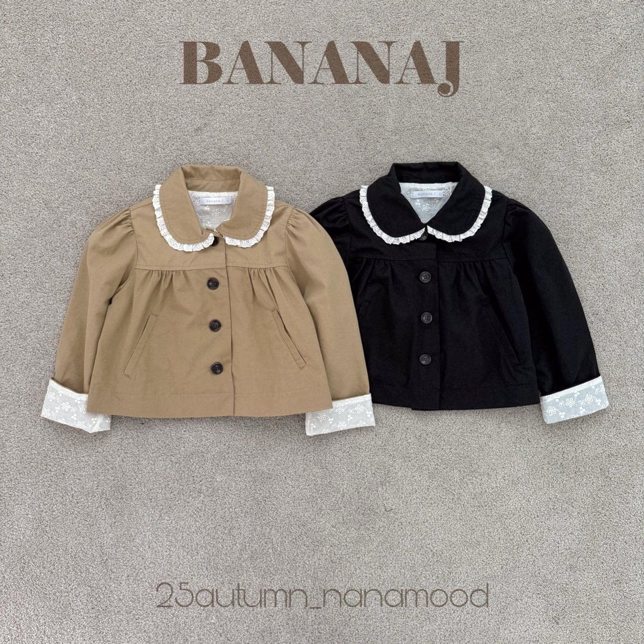 «Sold out»«ジュニアサイズあり»«Banana J» シャロットジャケット 2colors
