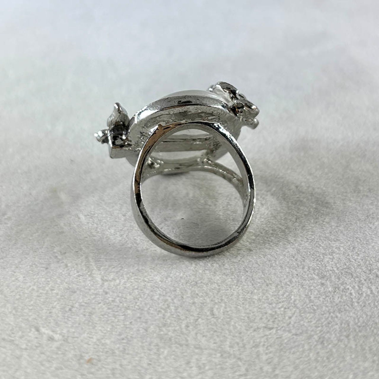 リング　大振りリング　16号　ムーンストーン　ラインストーン 12aceh20-3