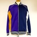 Asymmetric Color Design Full-Zip Jacket Jersey　Purple