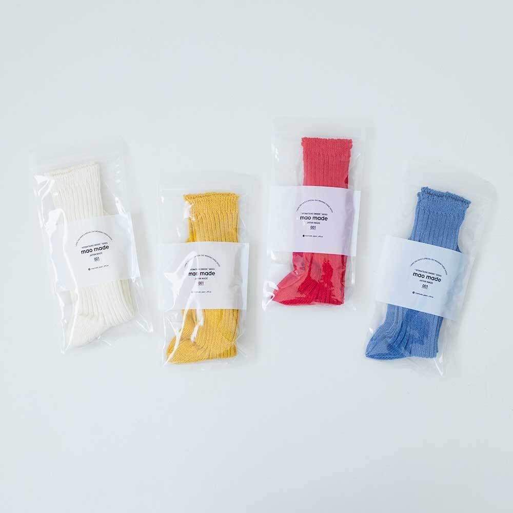 mao made リネンリブソックス
