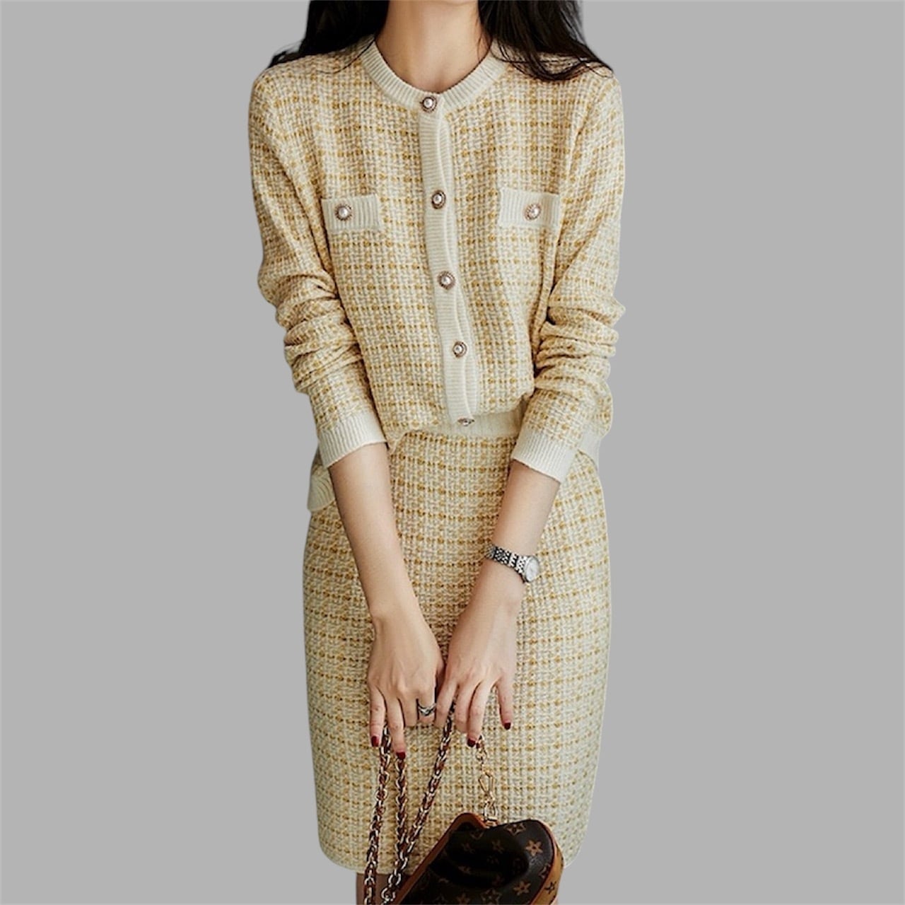 スーツジャケット・スカートセットアップ ◆2col YH8548