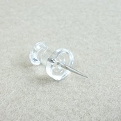 コクヨ(KOKUYO) プラスチック画鋲 ダルマタイプ 透明 カヒ-25T