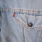 80s USA製　Levi’s ボアデニムジャケット　ライトブルー　XL リーバイス