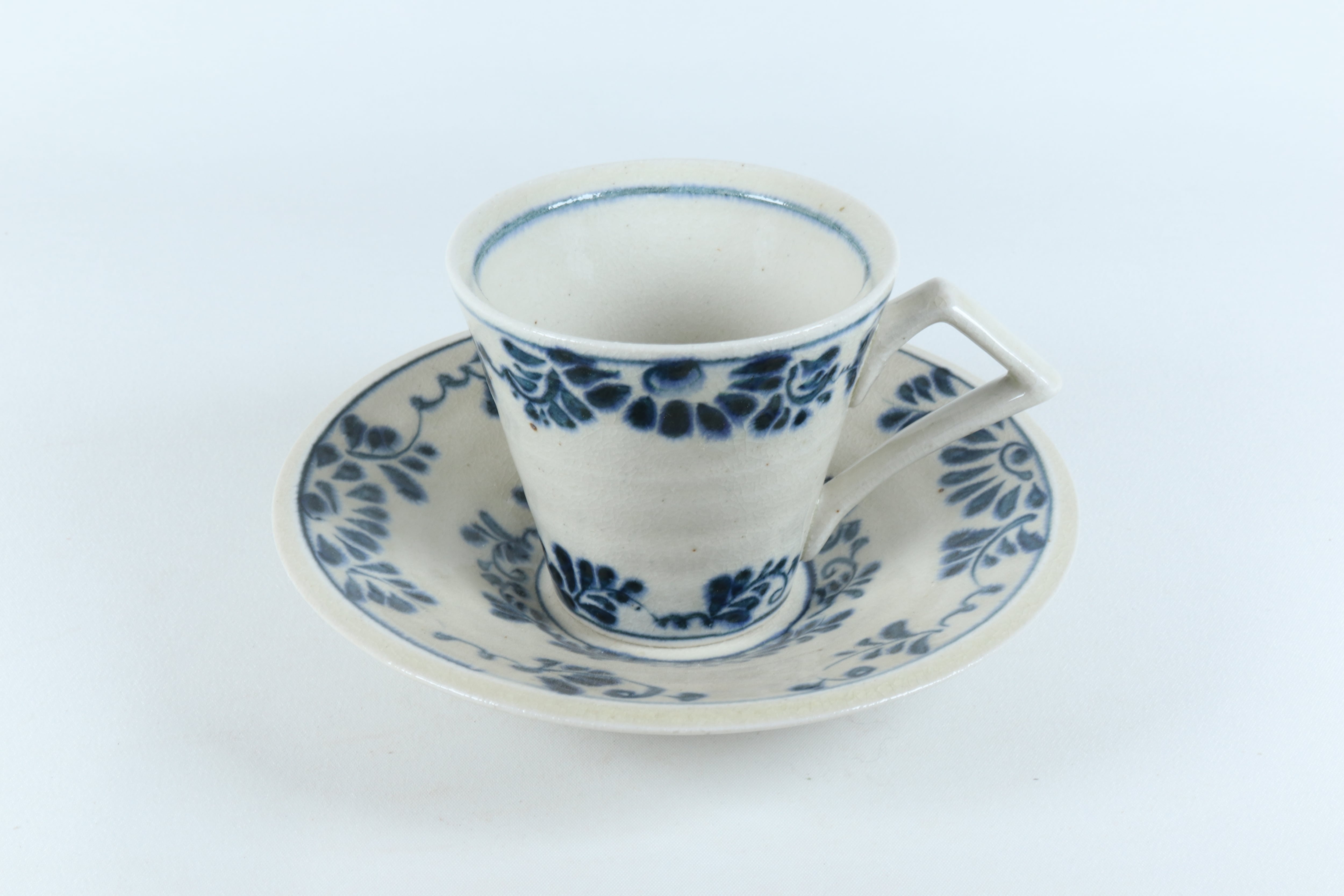 安南 コーヒーカップソーサー 花安南【B級品 特価】