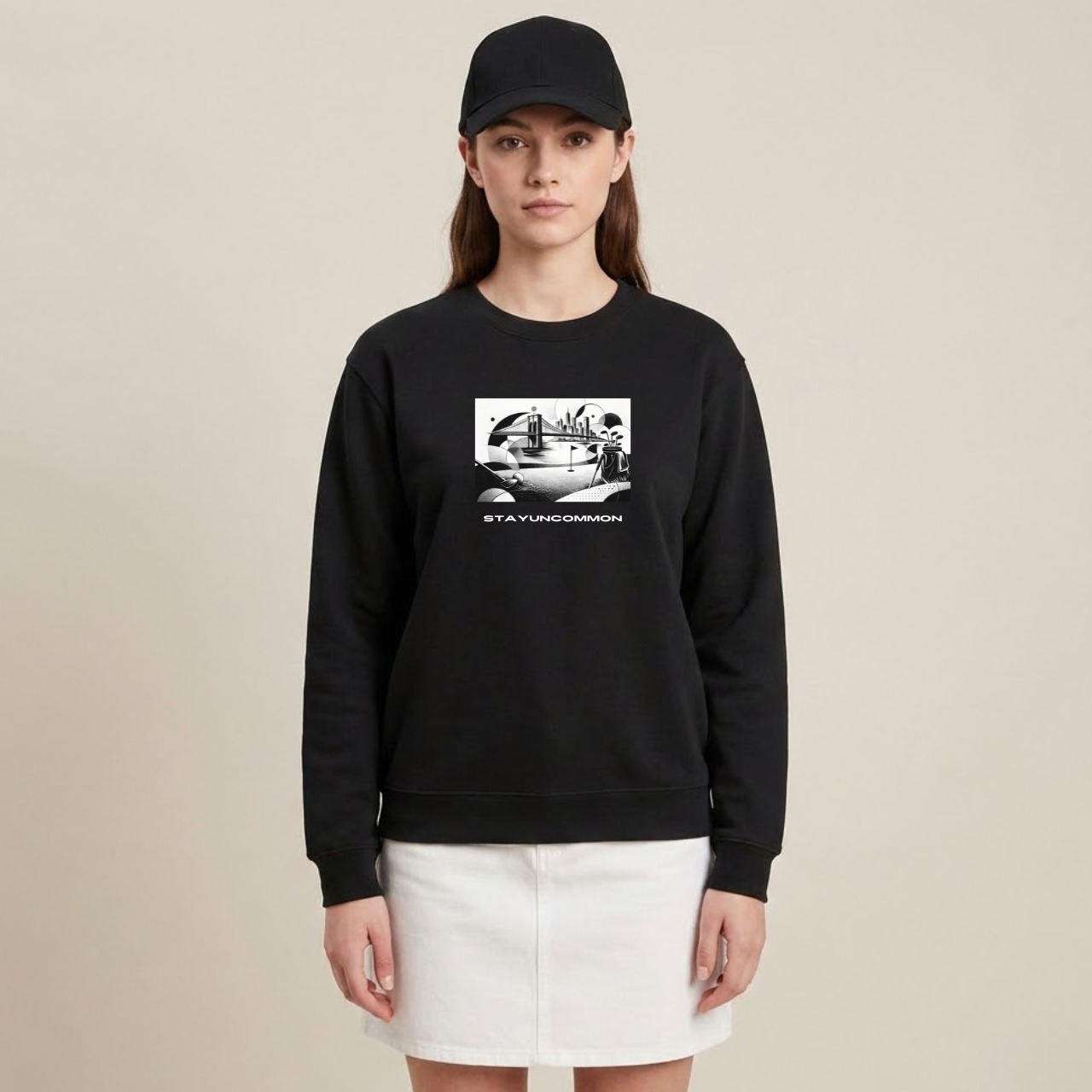 BRIDGE FAIRWAY SWEAT/BK