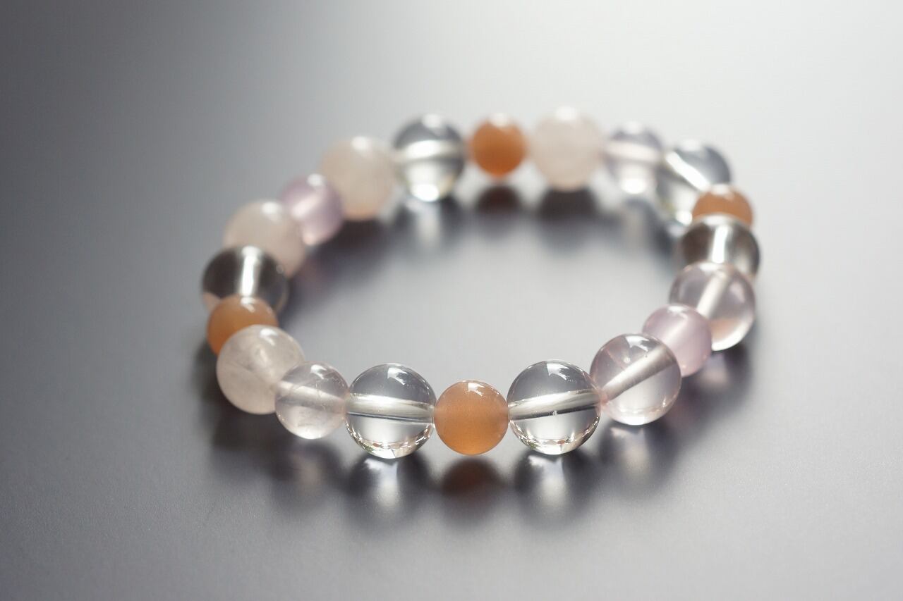 ガーネット・ばらクリスタルブレスレット ガーネットブレスレット内径約16cm | 天然石•パワーストーンの