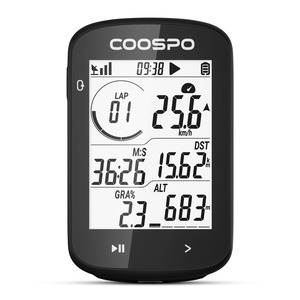 【在庫処分】COOSPO CS300 サイクルコンピュータ GPS サイコン 無線 自転車 スピードメーター ロードバイク用 速度計 2.6インチ Bluetooth5.0&ANT+ワイヤレス ケイデンススピードセンサー＆パワーメーター対応 40時間大容量バッテリー Strava同期 日本語説明書付き