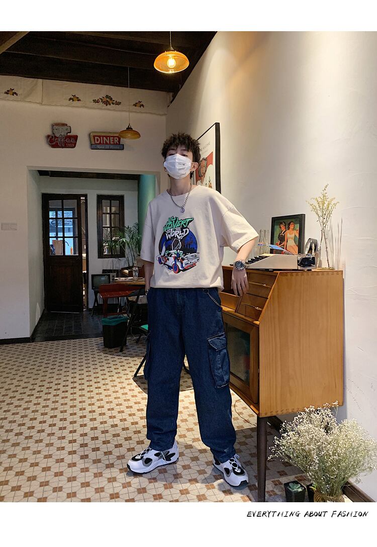 全3色 Tシャツ カットソー プリント カジュアル シンプル