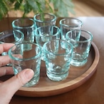 琉球ガラス 奥原硝子製造所 ぐい呑み ライトラムネ Ryukyu glass #335