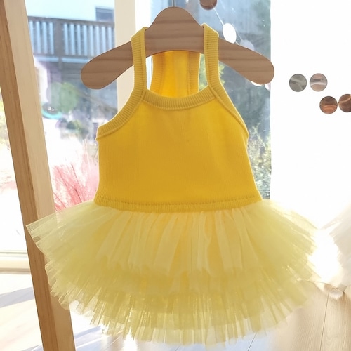 Pure color tutu イエロー