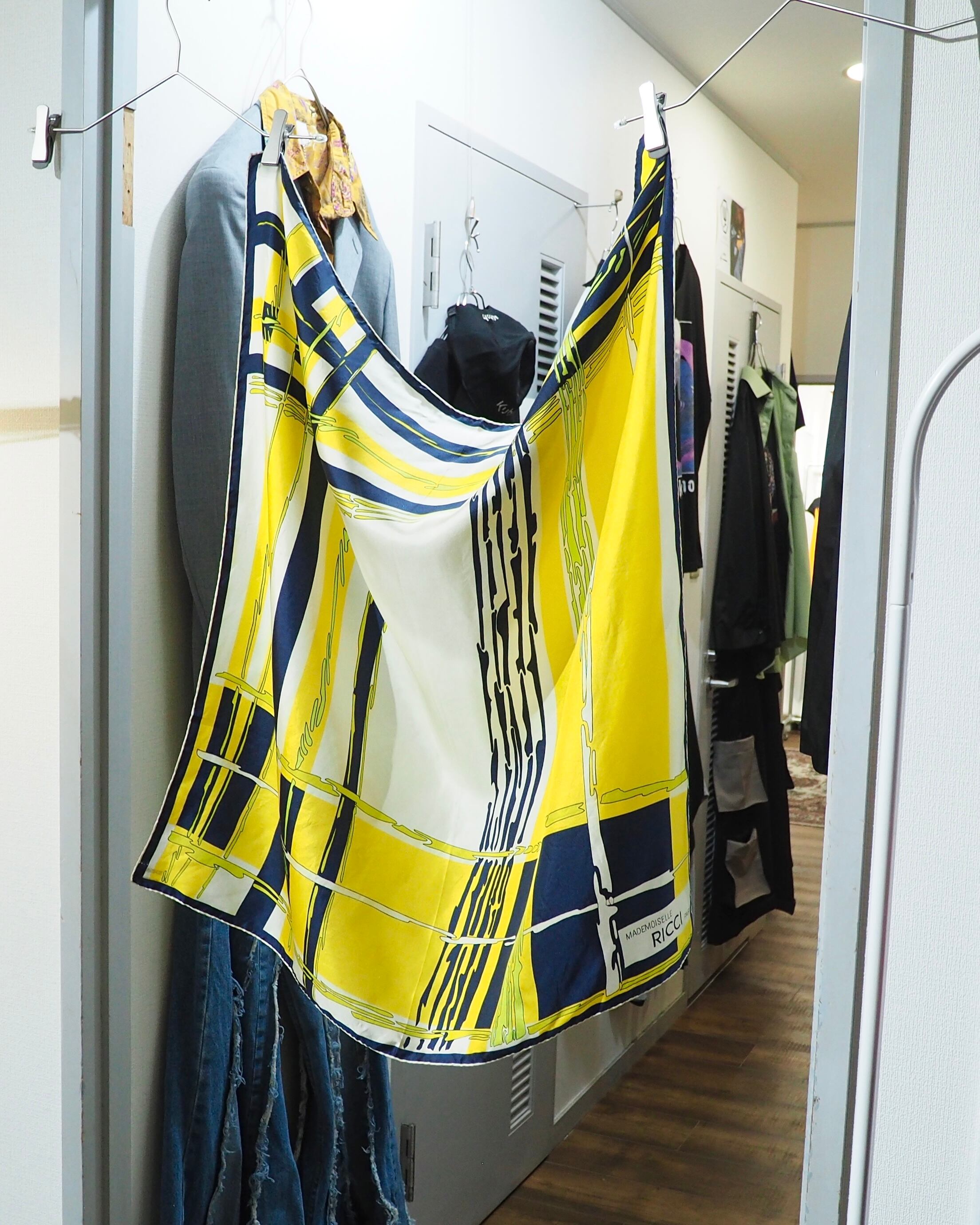 " Made in France " vintage silk scarf