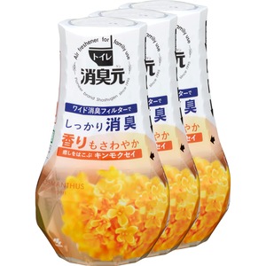 【在庫のみ】消臭元 【まとめ買い】トイレの 癒しをはこぶ キンモクセイ 消臭芳香剤 トイレ用 400ml×3個