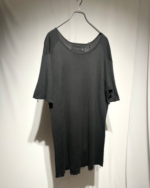 A.F HOMME - Raw Edge Anatomical Gauze S/S Top