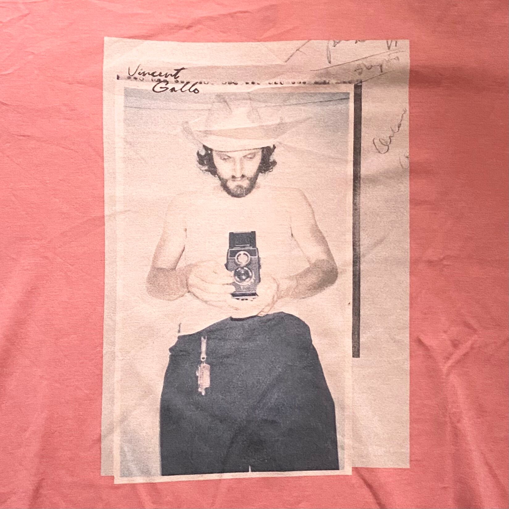 DOLCE&GABBANA salmon pink color crew neck cut and sewn “Vincent