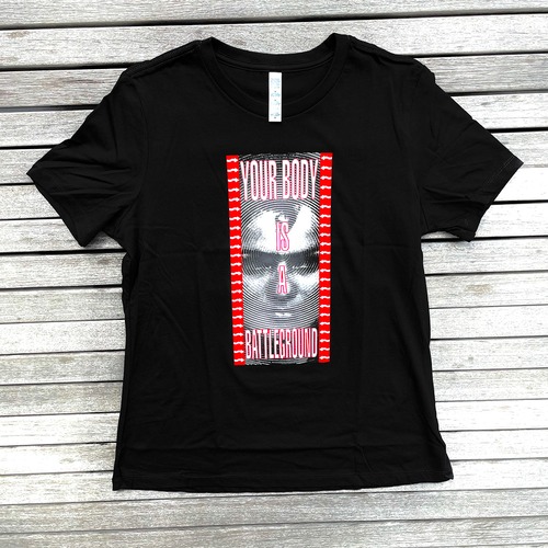 バーバラ・クルーガー X  ICA ブラックT-Shirt（Women’s)
