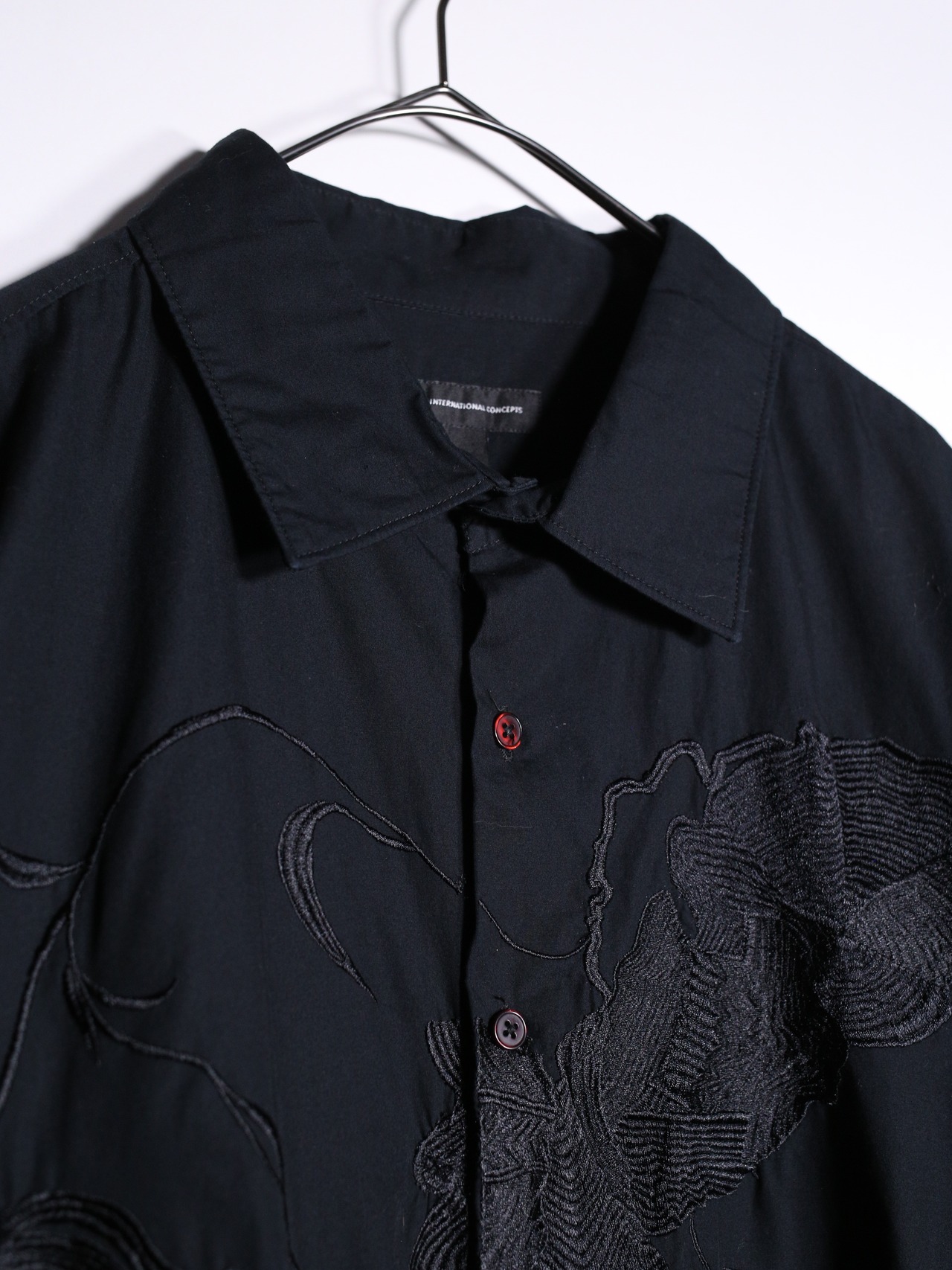 "刺繍" front and back big design XXL over silhouette shirt - 8
