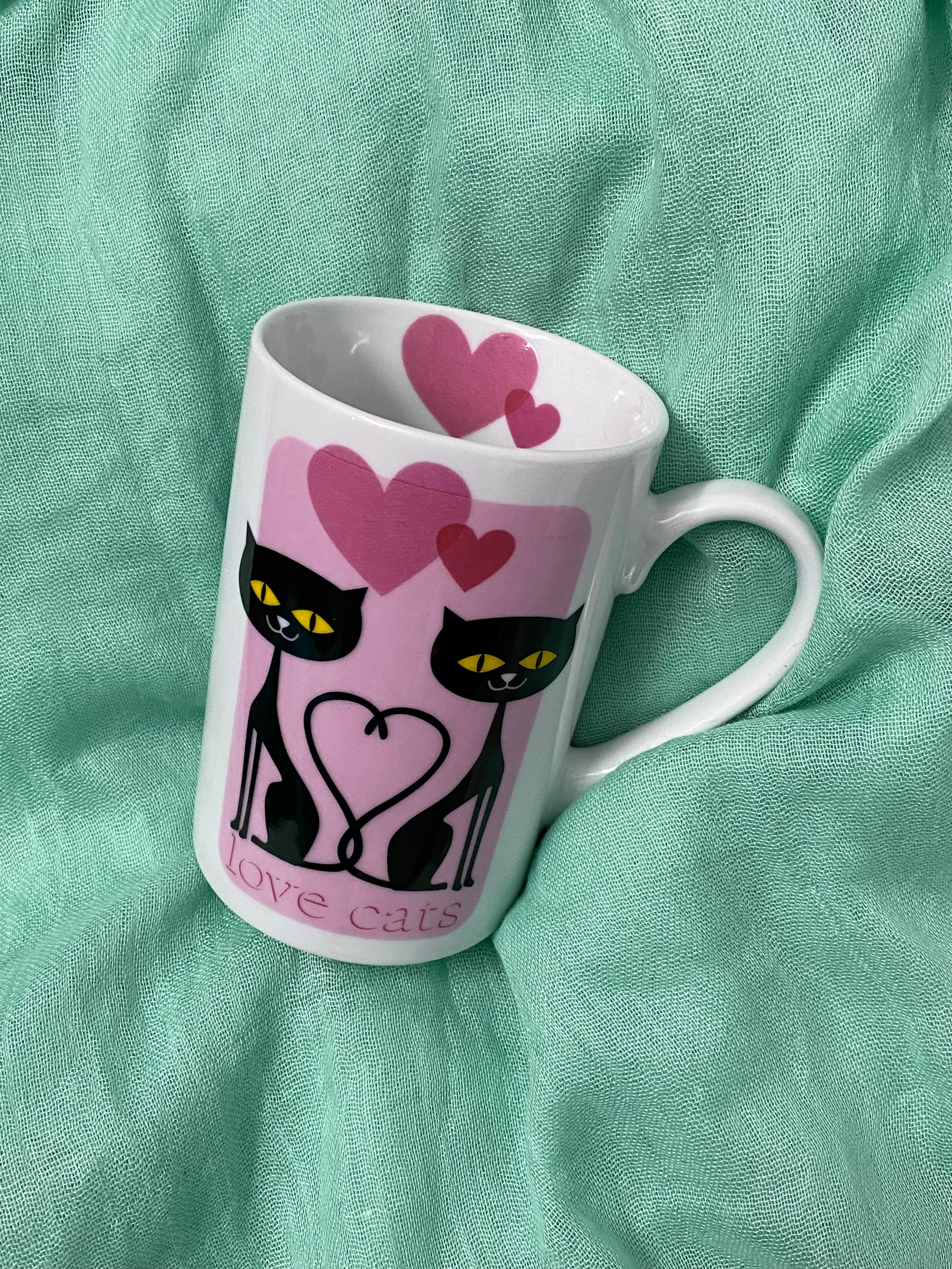 ドイツ マグカップ 猫 ラブキャッツ Love Cat マグカップ 黒猫 | コチ