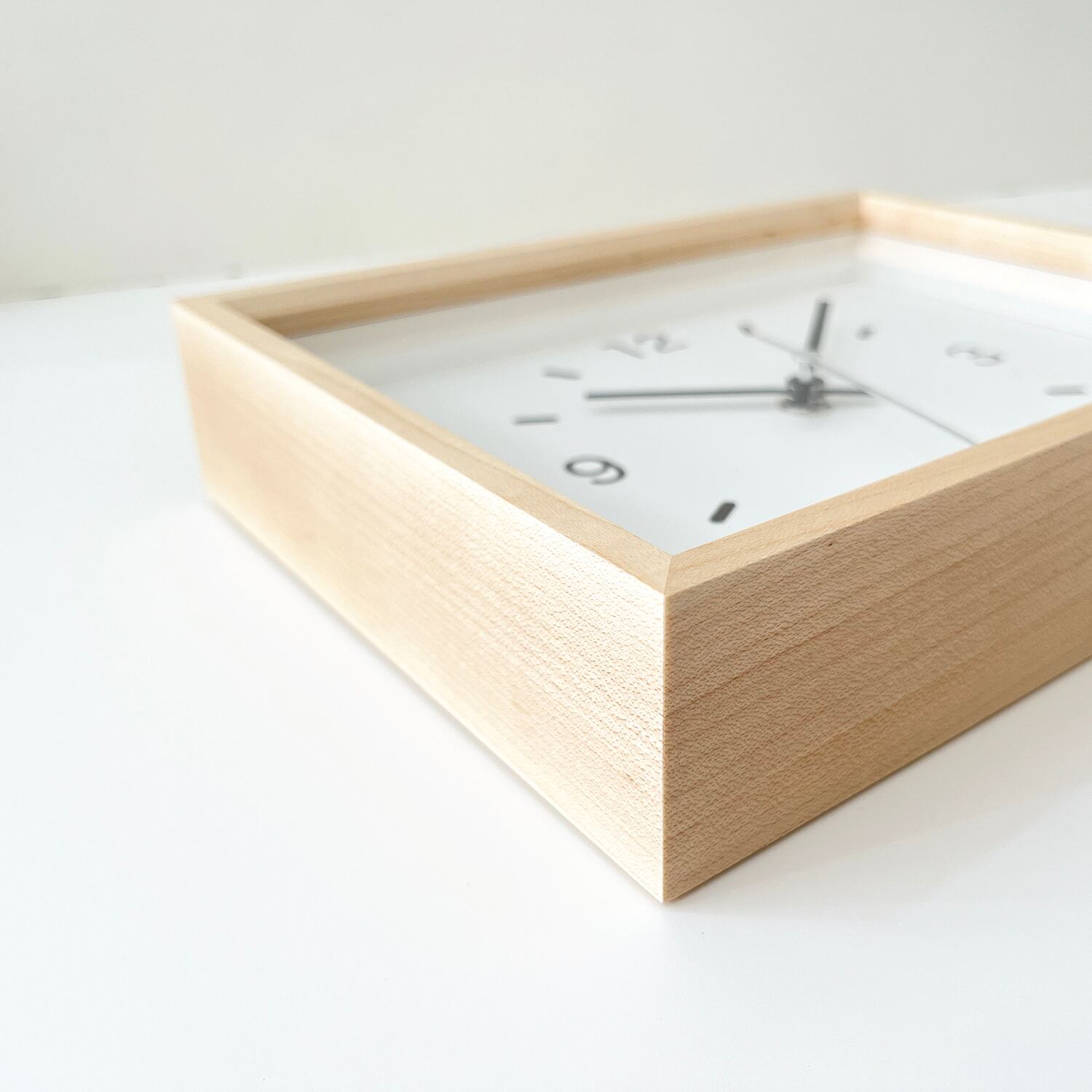 KATOMOKU Dual use clock 2 ハードメープル km-53HM 置き掛け兼用