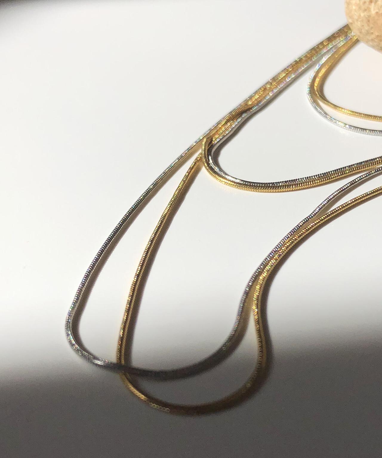 スネークチェーンタイニーネックレスL/020243