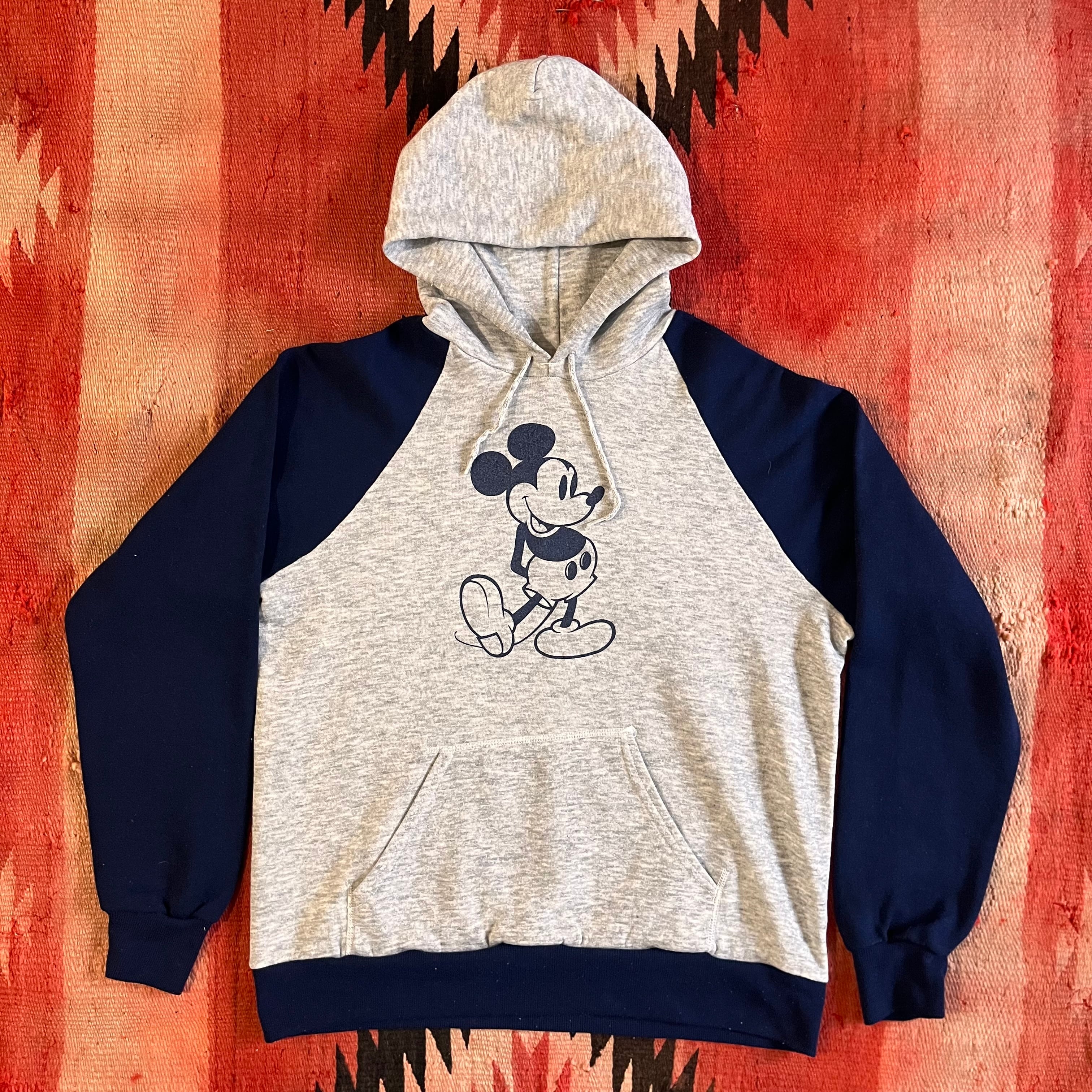 1980s Disney CASUALS Mickey Hoodie L Made in USA