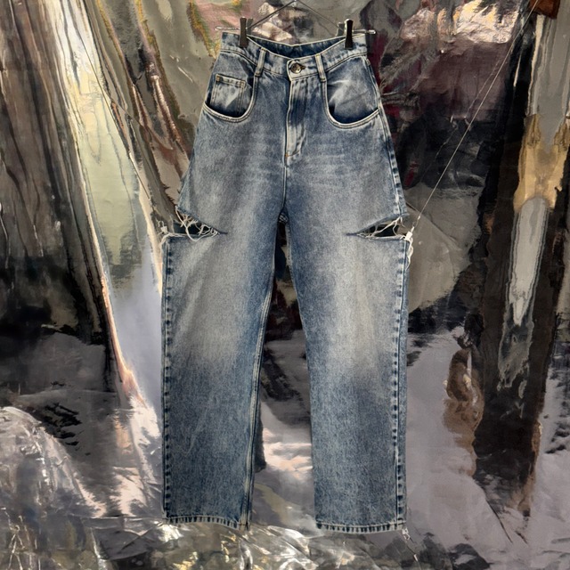 Maison Margiela 21AWスラッシュディテールデニムパンツ デニム メゾンマルジェラ