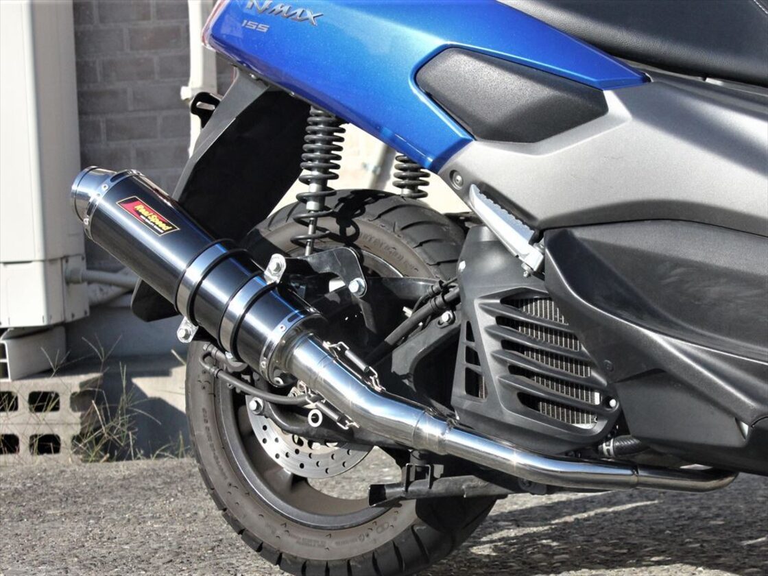 NMAX ( SE86J / SED6J ) cougar クーガ ブラック ステンレス マフラー 