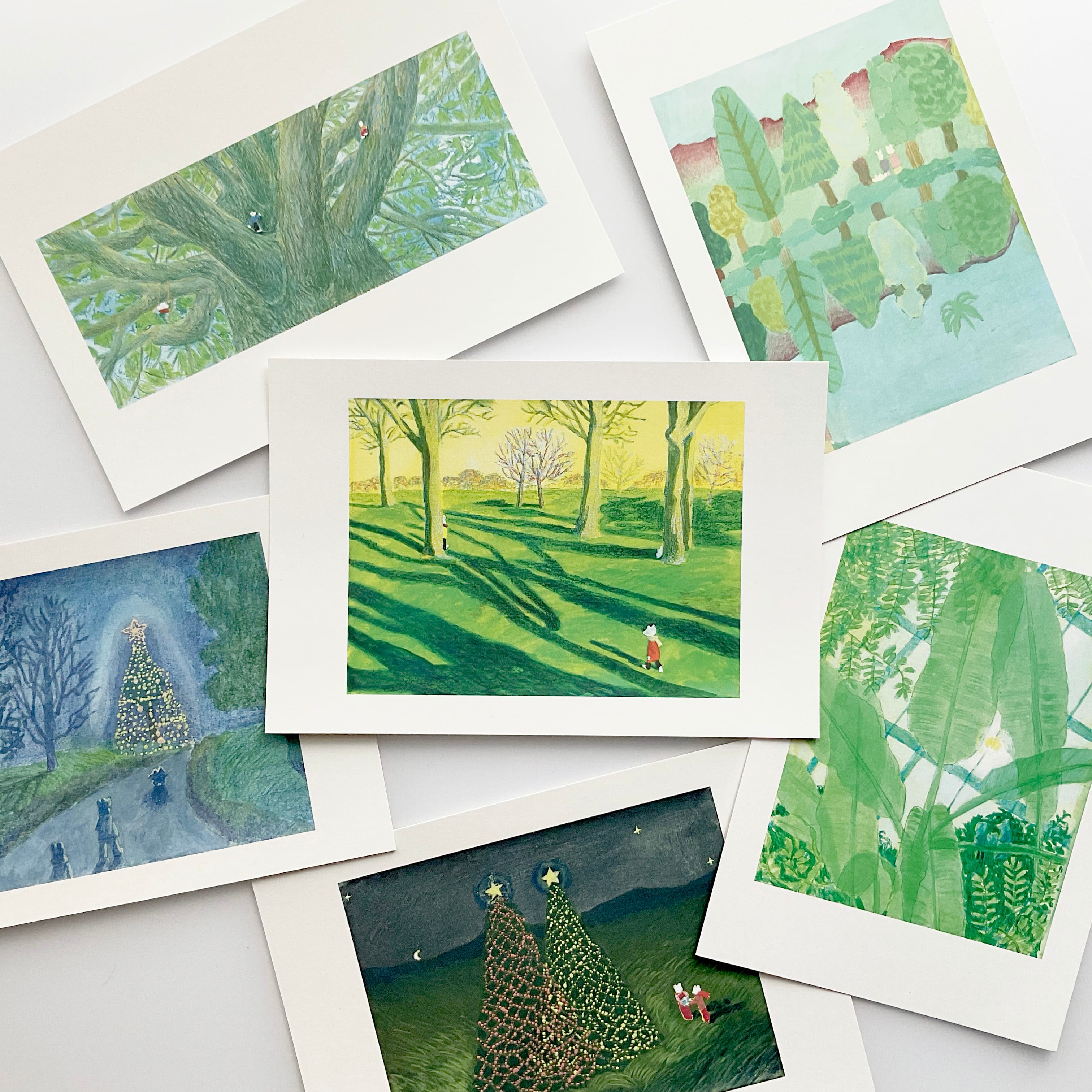 小さな絵のポストカードセット（小旅行の思い出） | これでいいんだ村