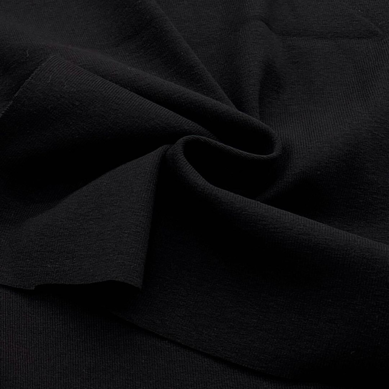 ★TC149◆2m◆SALE◆綿100%フライスニット生地◆ブラック