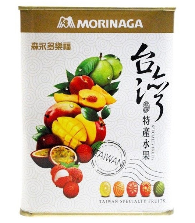 【森永】多樂福水果糖 (台灣特産水果)　フルーツドロップ（台湾特産フルーツ）五個セット