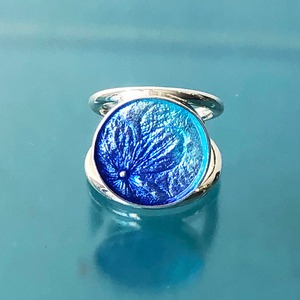 【Hydrangea】水面にうつる紫陽花　Ring＿Blue
