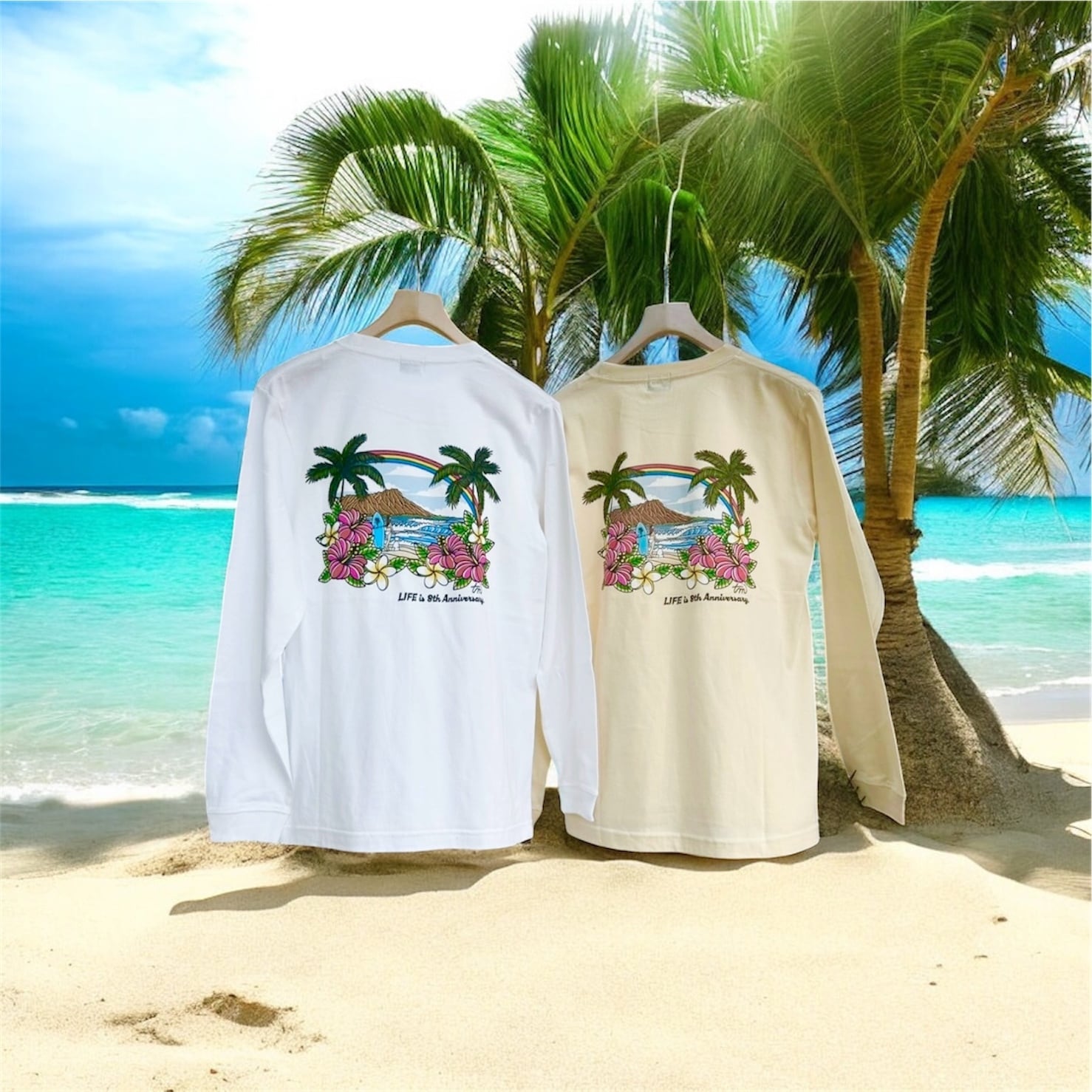 LIFE is × TAMOコラボ フルカラーロンT ￥9,900(￥10,890)