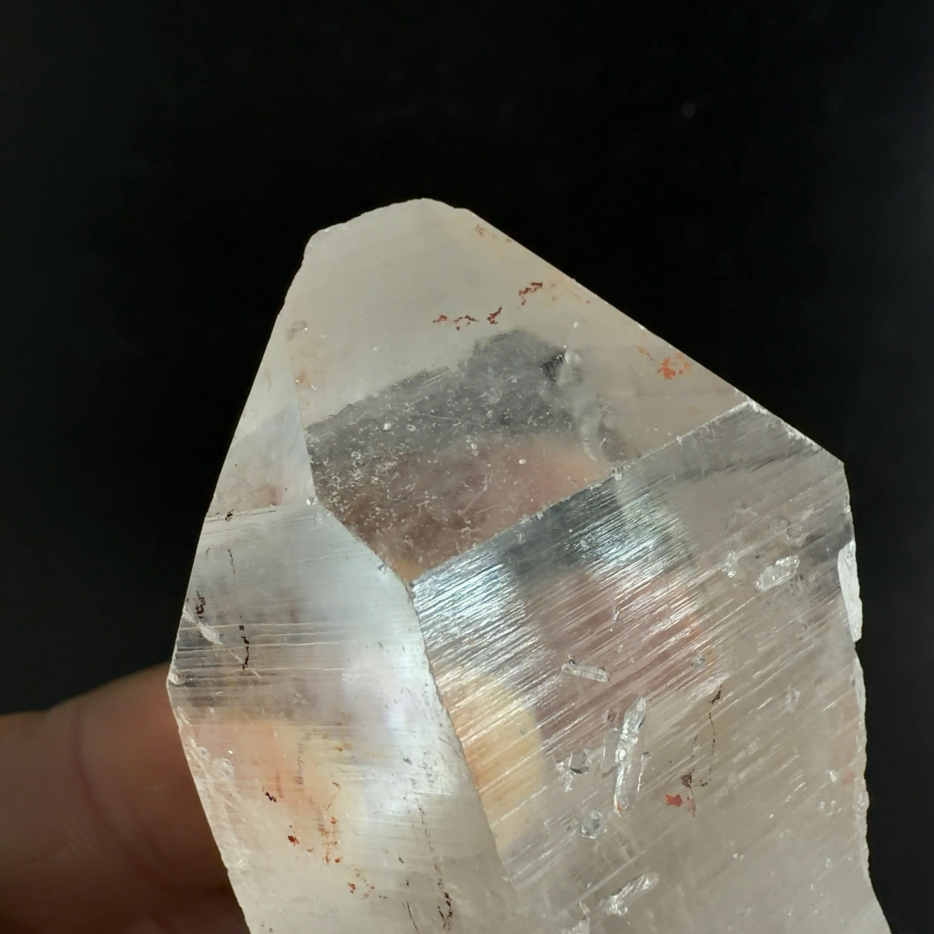 E33052】セルフヒールド 両錐 水晶 クォーツ ヒマラヤ水晶 ヒマラヤ産