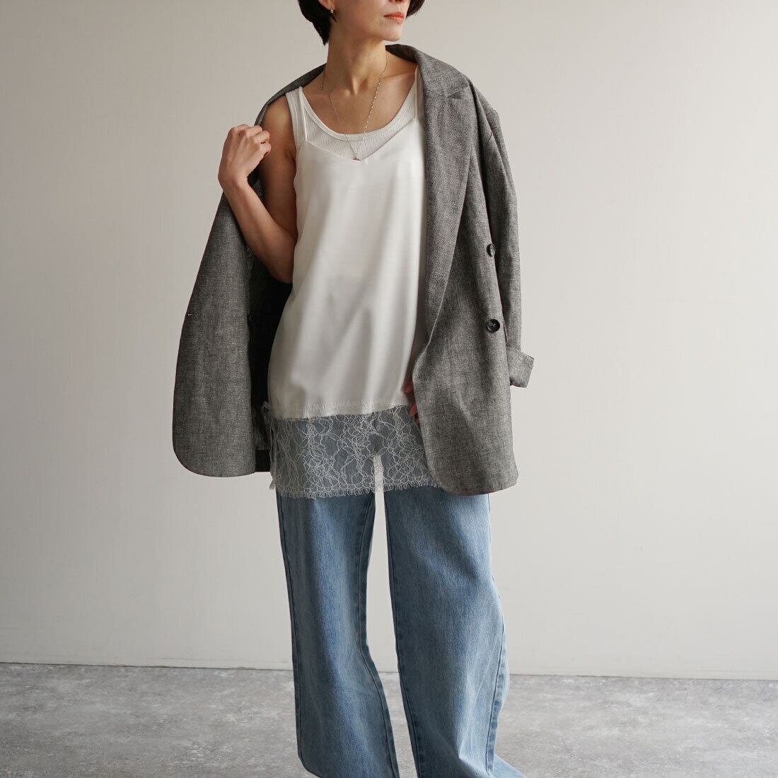 麻混ライトジャケット | FASHFREN/ファッシュフレン