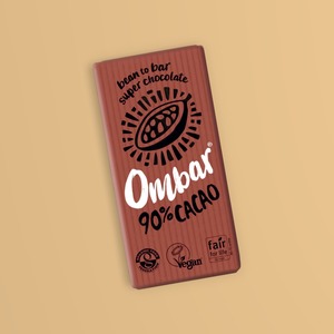 4月24日賞味期限　★10枚セット　ローチョコレート／90% Cacao「Ombar（オムバー）」