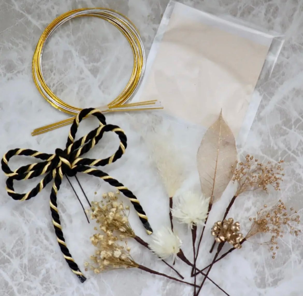 ダブル和紐リボン 成人式髪飾り ボブ 卒業式 和装用髪飾りセット 成人