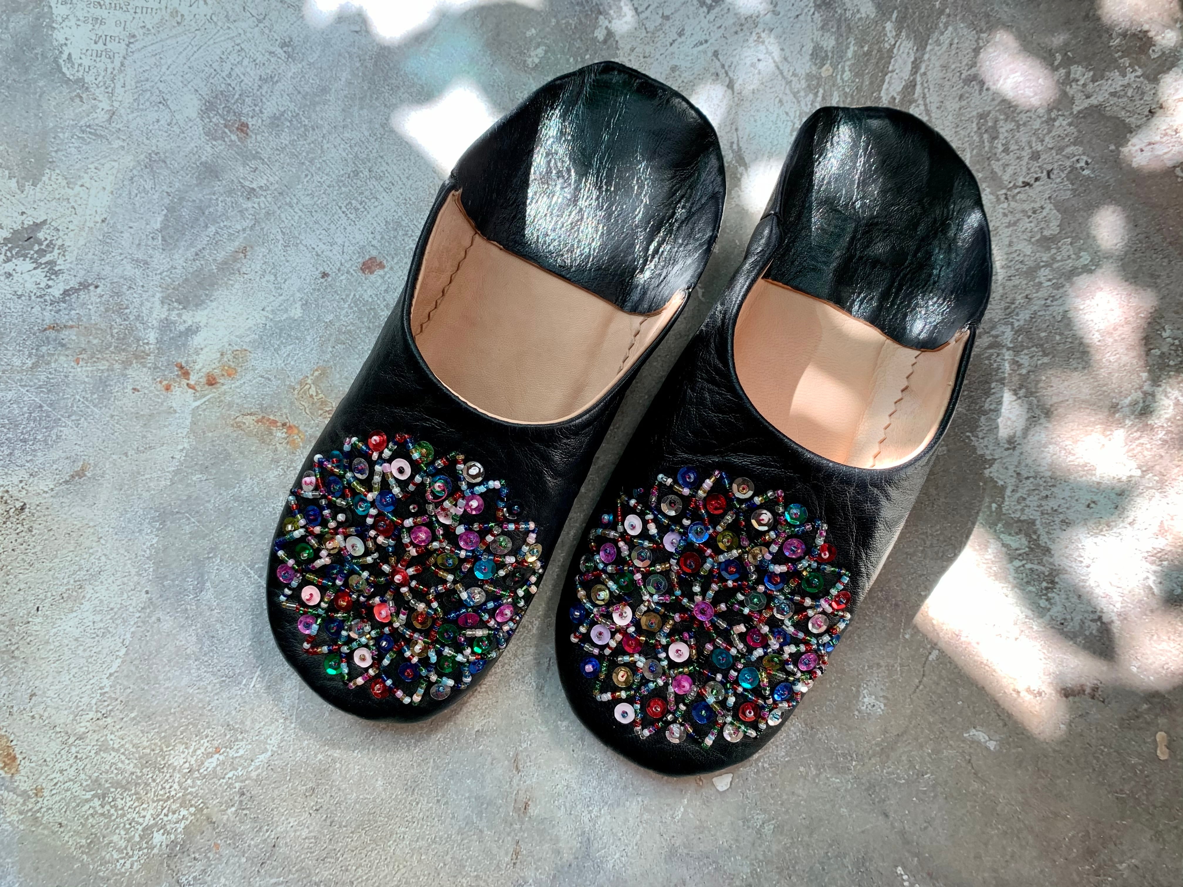 モロッコキラキラバブーシュ(カラフル)