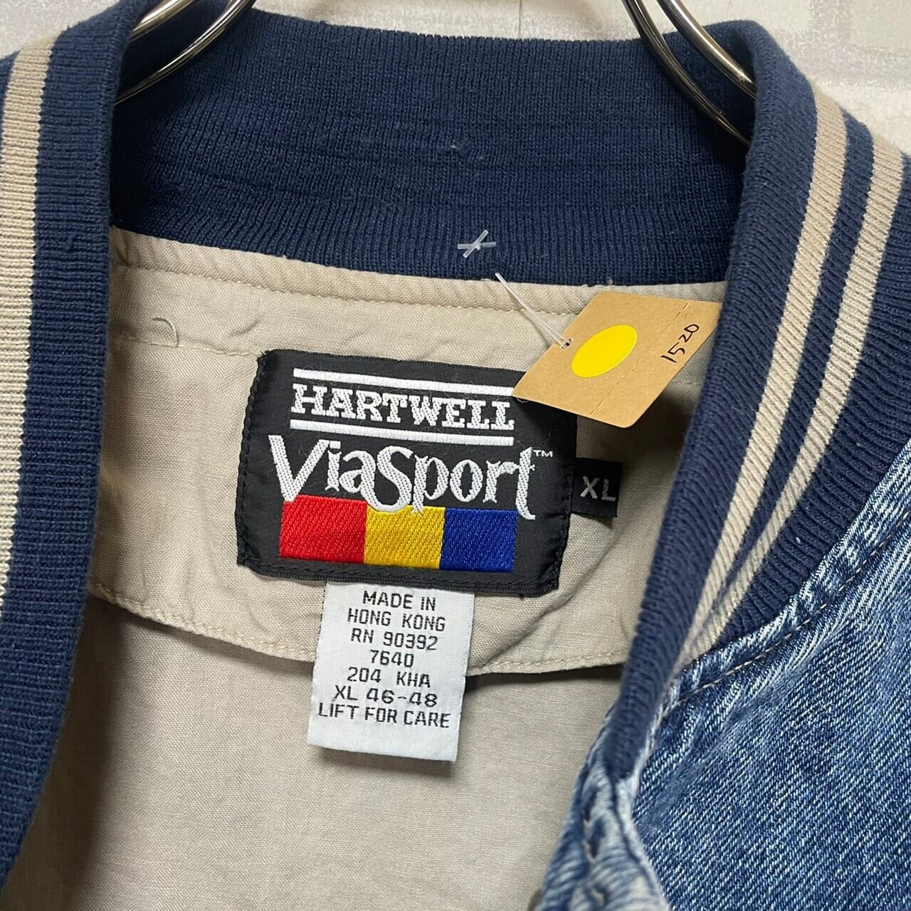 Viasport デニムジャケット XL 刺繍 スタジャン | 古着屋OLDGREEN