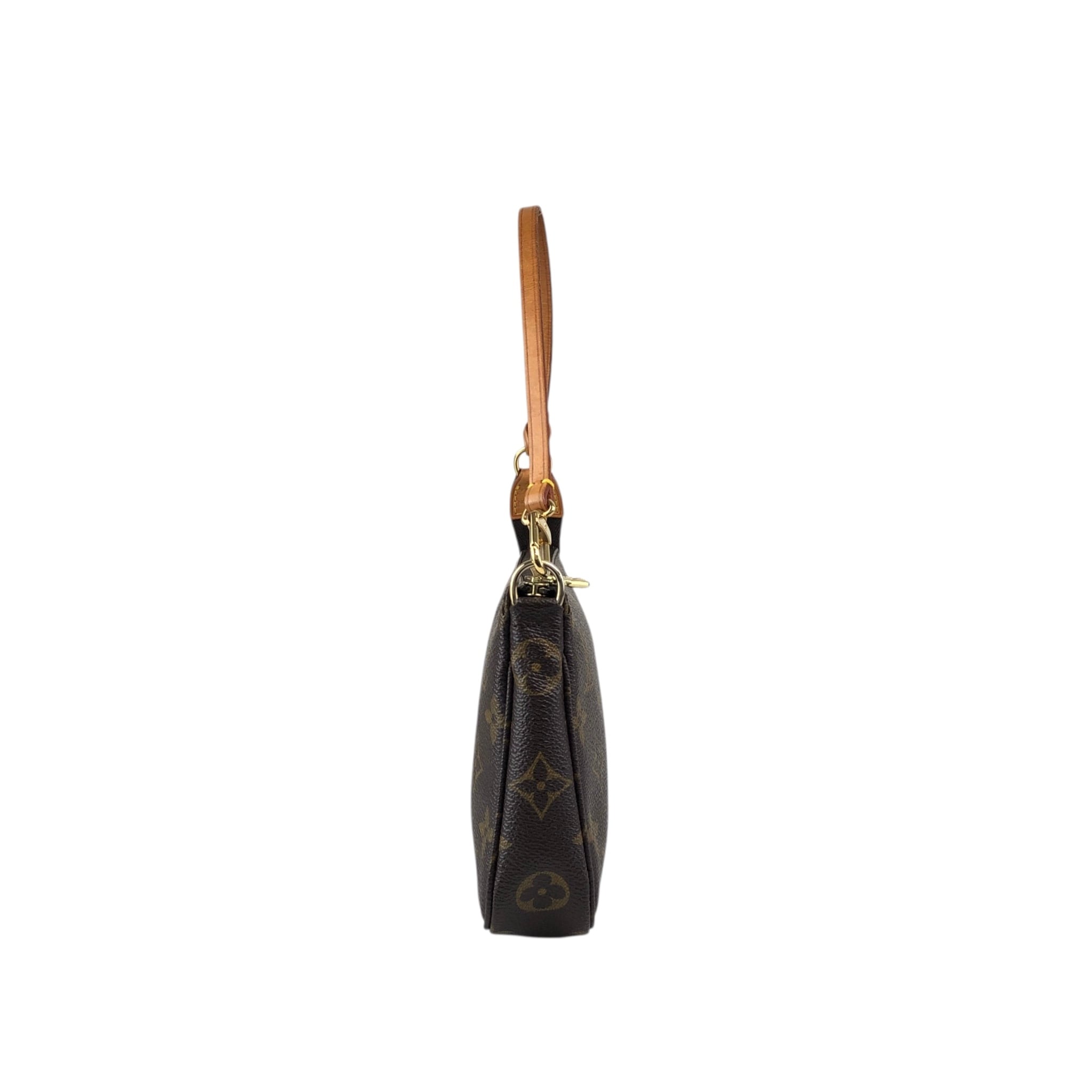 LOUIS VUITTON ルイヴィトン モノグラム ハンドバッグ ブラウン PVC