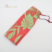 タヒチアンダンス イイ ハンドタッセル レッド系 小物 小道具 ペア 両手 赤 ケース セット ケース付き 紐 フラダンス 練習 レッスン イベント ステージ ポンポン 鮮やか 発表会 パフォーマンス モレ