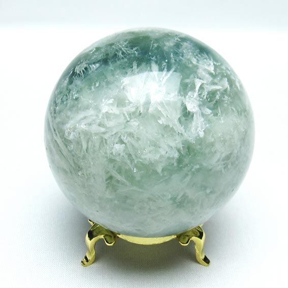 エンジェルフェザー フローライト 丸玉 67mm 一点物 151-7323