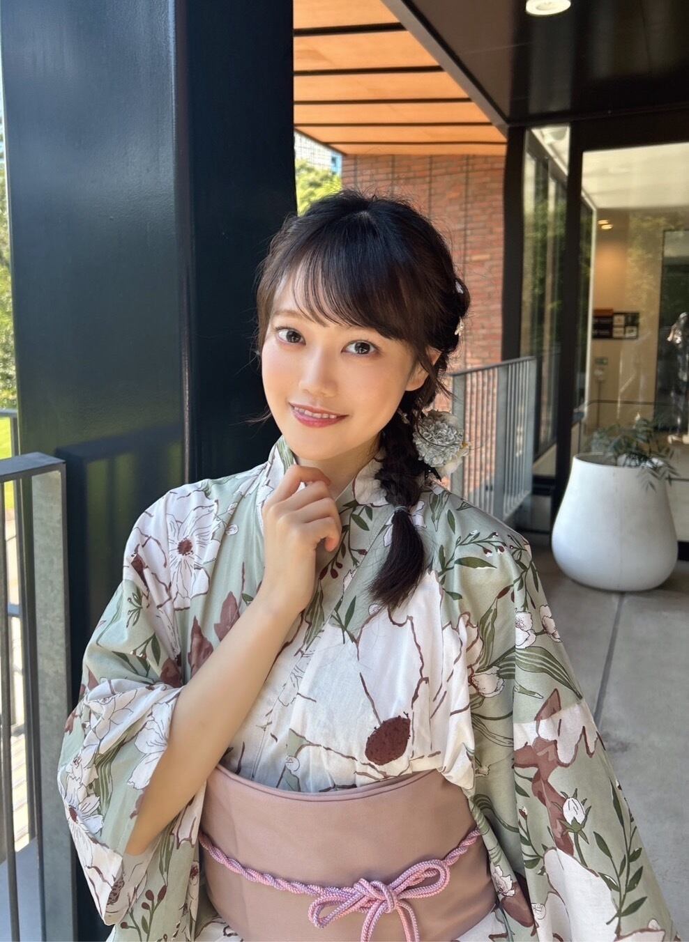 ひらがなかみやど 石綿なこ（現ベイビークレヨン 石綿日向子）ソロチェキ＆生写真 ひらがなかみやど 石綿なこ（現ベイビークレヨン 石綿日向子